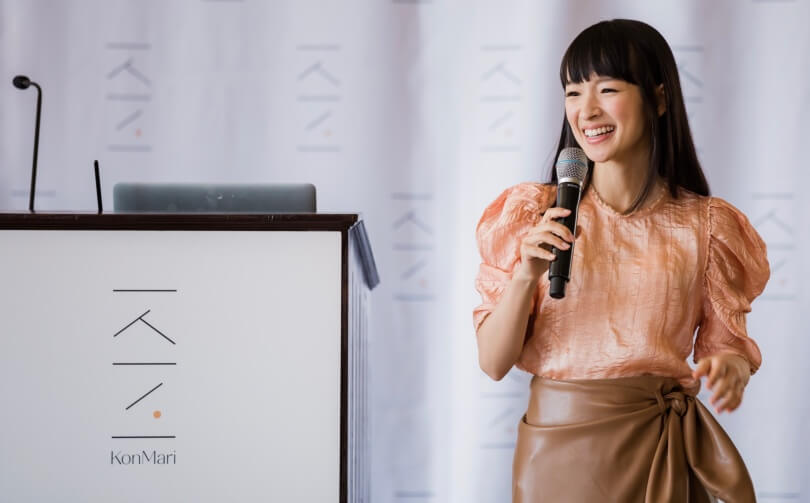 Marie Kondo at Podium